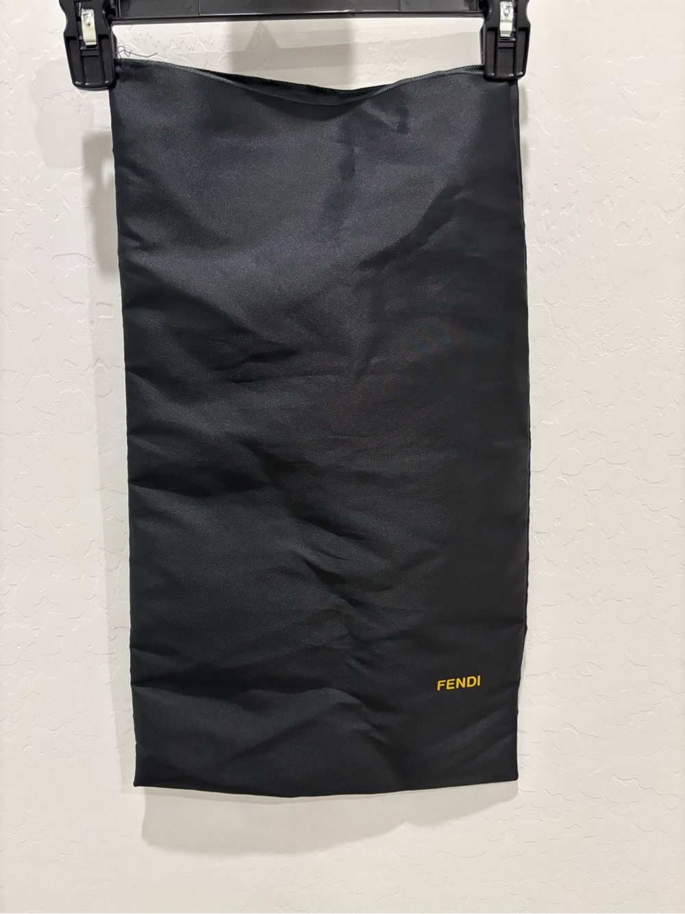 Fendi black tie off dust bag
